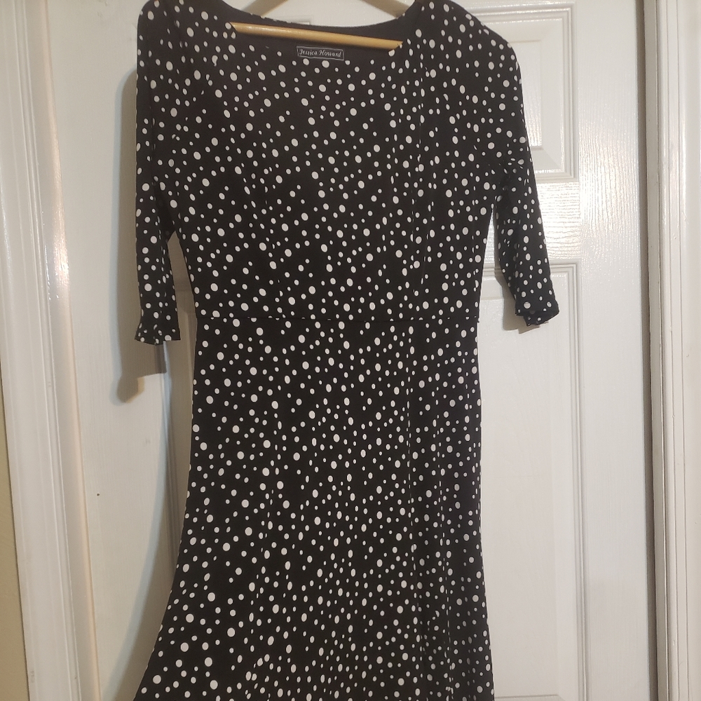 Jessica Howard Polka Dot Size 6 Dress